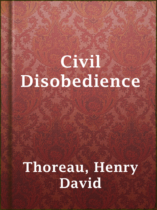 Couverture de Civil Disobedience